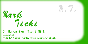 mark tichi business card